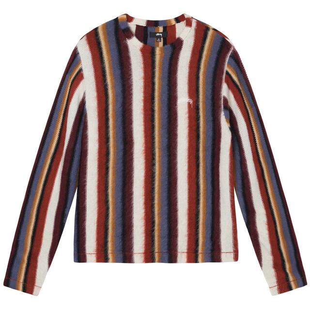 Stussy VERTICAL STRIPED KNIT CREW XL 1