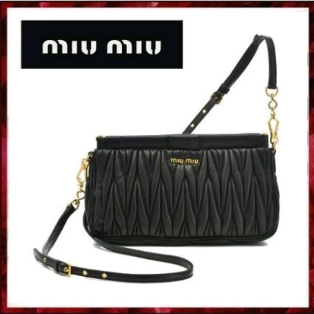 miumiu 極美品! miumiuマテラッセショルダーの通販 by リンたん's