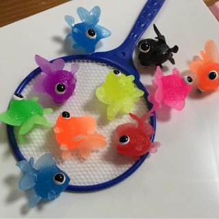 金魚すくい　スーパーボールすくい　カラフル出目金(お風呂のおもちゃ)