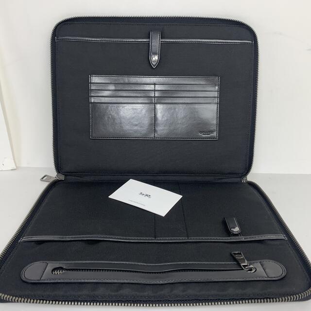 新品同様☆コーチ メンズ☆COACH クラッチバッグ iPad タブレット