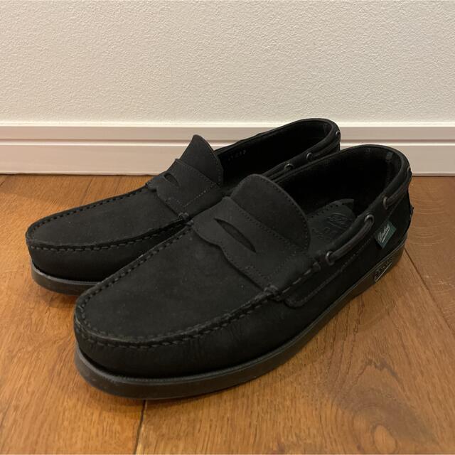 Paraboot(パラブーツ)のパラブーツ ローファー コルシカ スエード 黒 6H 美品 メンズの靴/シューズ(デッキシューズ)の商品写真