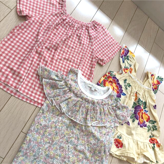 UNIQLO(ユニクロ)の女の子　ワンピース・チュニック・パンツ　7点セット キッズ/ベビー/マタニティのキッズ服女の子用(90cm~)(ワンピース)の商品写真