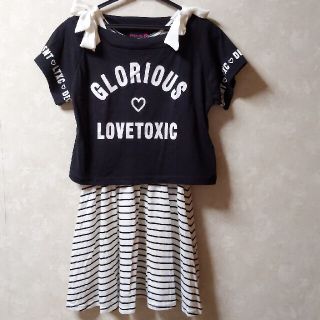 ラブトキシック(lovetoxic)のlovetoxic セットアップワンピース　150(ワンピース)