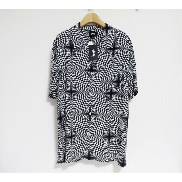 新品 STUSSY PSYCHEDELIC CHECKER SHIRT L