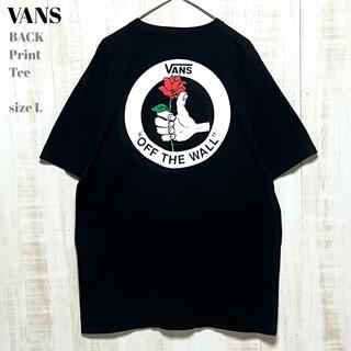 ヴァンズ(VANS)の＊5210 VANS バンズ　バックプリント　薔薇　バラ　Tシャツ(Tシャツ/カットソー(半袖/袖なし))