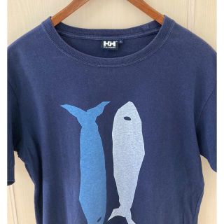 ヘリーハンセン(HELLY HANSEN)のHELLY HANSEN ヘリーハンセン Tシャツ S ネイビー バックプリント(Tシャツ/カットソー(半袖/袖なし))