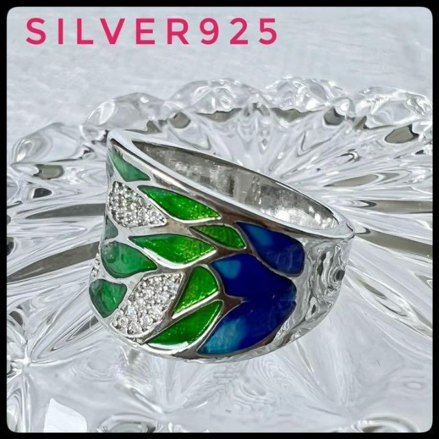 フラワーリング  シルバー カレッジリング 指輪 レディース 花 レディースのアクセサリー(リング(指輪))の商品写真