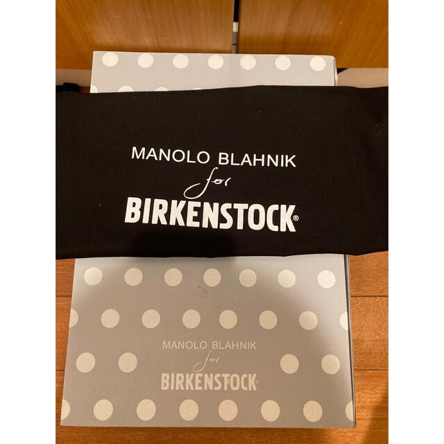 MANOLO BLAHNIK(マノロブラニク)の美品　マノロブラニク×ビルケン　アリゾナ　35 レディースの靴/シューズ(サンダル)の商品写真