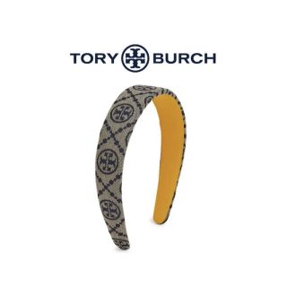 トリーバーチ(Tory Burch)の【新品未使用】トリーバーチT MONOGRAM ヘッドバンドカチューシャネイビー(カチューシャ)