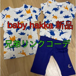 ハッカベビー(hakka baby)のhakka baby 恐竜　サイズ80 サイズ110 兄弟おそろい　リンクコーデ(Ｔシャツ)