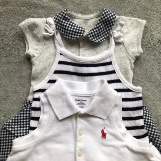 ポロラルフローレン(POLO RALPH LAUREN)の［セット売り］70-80サイズ　ラルフローレン/GAP/ユニクロ(ロンパース)