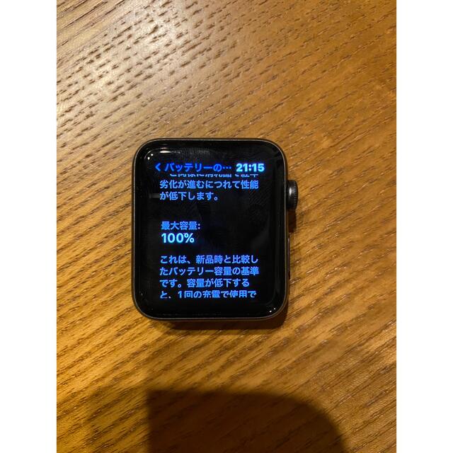 APPLE WATCH3  GPSモデル42mmスペースグレー