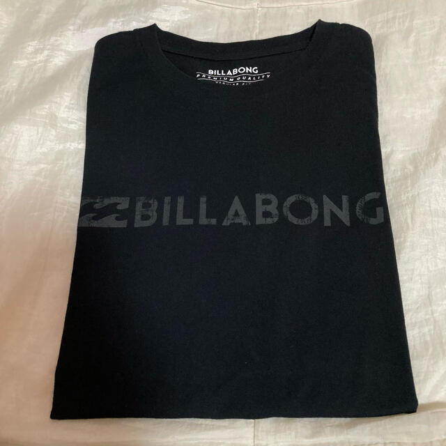 billabong(ビラボン)の１回着☆BILLABONGロゴTシャツM黒ビラボンリップカールクイックシルバー メンズのトップス(Tシャツ/カットソー(半袖/袖なし))の商品写真