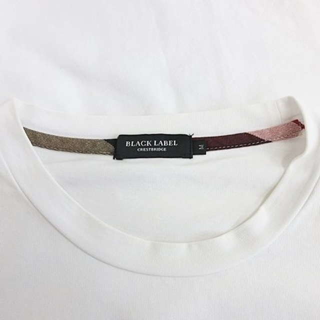 BLACK LABEL CRESTBRIDGE - ブラックレーベルクレストブリッジ Tシャツ カットソー 半袖 丸首 白 Mの通販 by