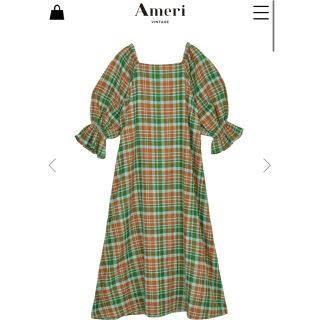 アメリヴィンテージ(Ameri VINTAGE)の※ゆき様専用※ 新品未使用　LACEY CHECK PUFF DRESS(ロングワンピース/マキシワンピース)