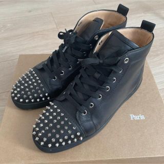 クリスチャンルブタン(Christian Louboutin)のルブタン  Spikes Flat スタッズ　ハイカット　スニーカー　シューズ(スニーカー)