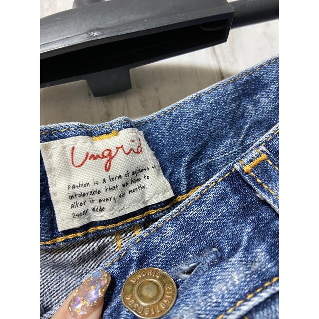 Ungrid(アングリッド)のmom.様専用♡アングリッド♡ダメージデニムショーパン♡M レディースのパンツ(ショートパンツ)の商品写真