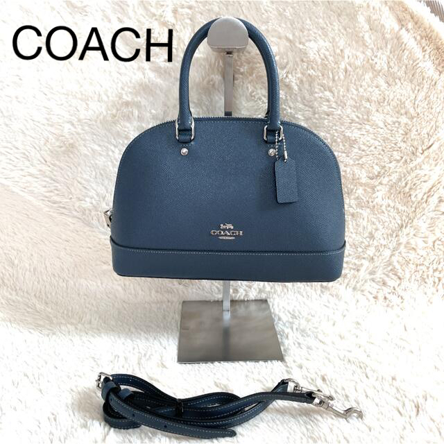 素敵な 美品 COACH コーチ 2wayドーム型サッチェル ショルダーバッグ