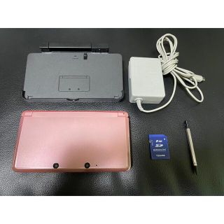 ニンテンドー3DS(ニンテンドー3DS)の⭐️美品⭐️ニンテンドー3DS グロスピンク＋ソフト(携帯用ゲーム機本体)