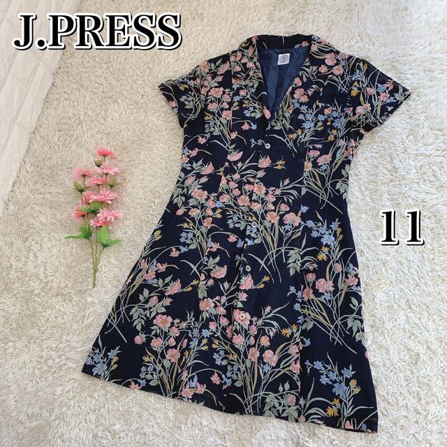 【新品タグ付き】J.PRESS半袖ワンピース