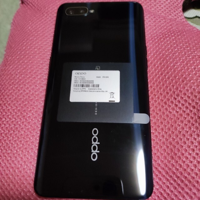 OPPO(オッポ)のOPPO RenoA (ブラック)　スマートフォン スマホ/家電/カメラのスマートフォン/携帯電話(スマートフォン本体)の商品写真