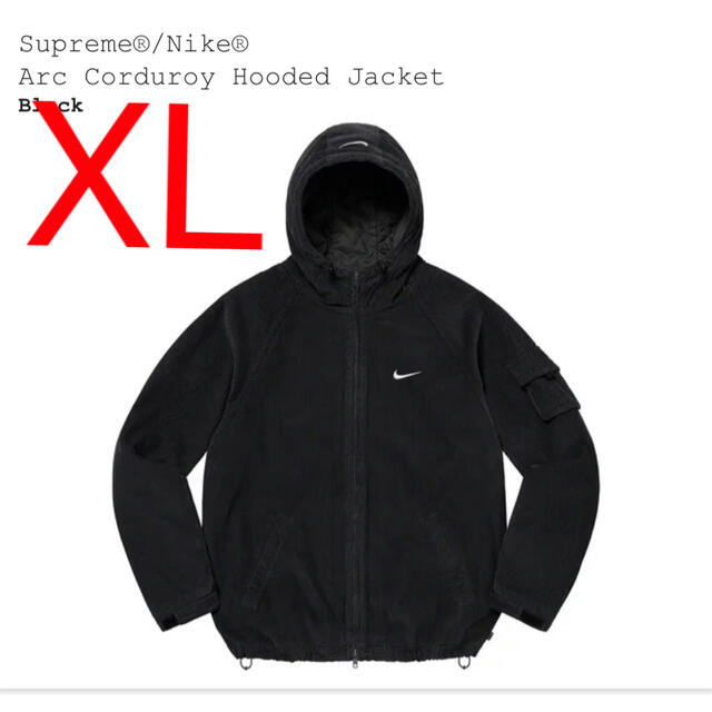 Supreme Nike Arc Corduroy Jacket 黒 XLのサムネイル