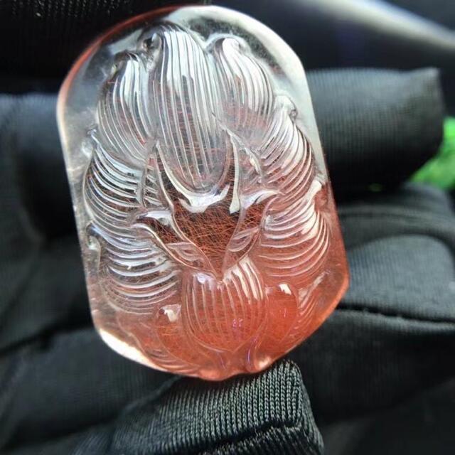 天然】レッド ルチル クオーツ ルース 16.2g | bombaytools.com