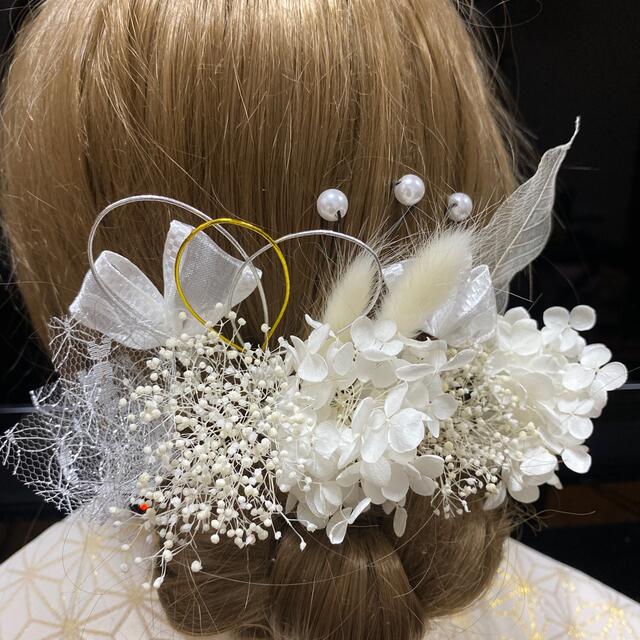 感謝セール】髪飾り ドライフラワー 白 振袖 前撮り 成人式の通販 by 髪飾りのお店♡y.love|ラクマ 感謝セール】髪飾り ドライフラワー 白 振袖 前撮り 成人式の通販 by 髪飾りのお店♡y.love|ラクマ