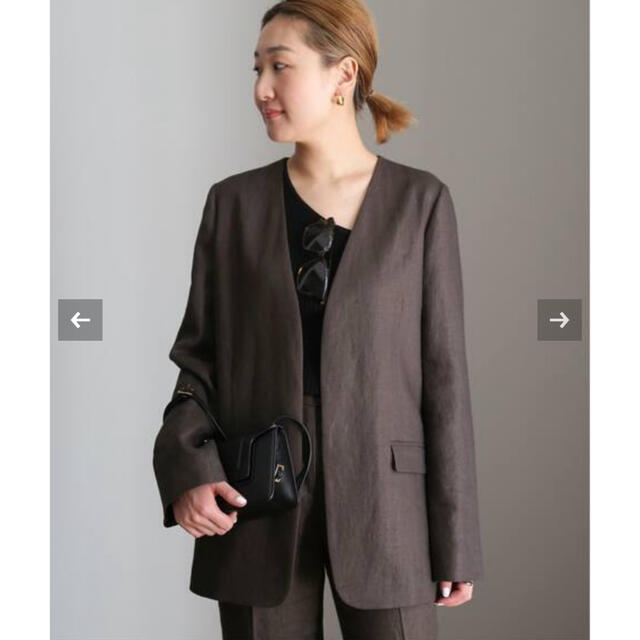 Deuxieme Classe ♦︎Linen Collarless ブレザー - ノーカラージャケット