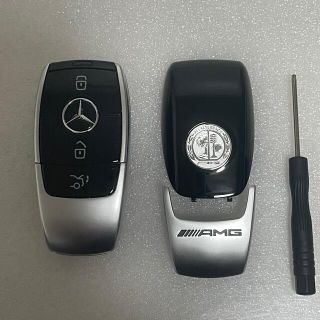 送料無料 メルセデスベンツスマートキーキーレスカバーAMGルック(車種別パーツ)