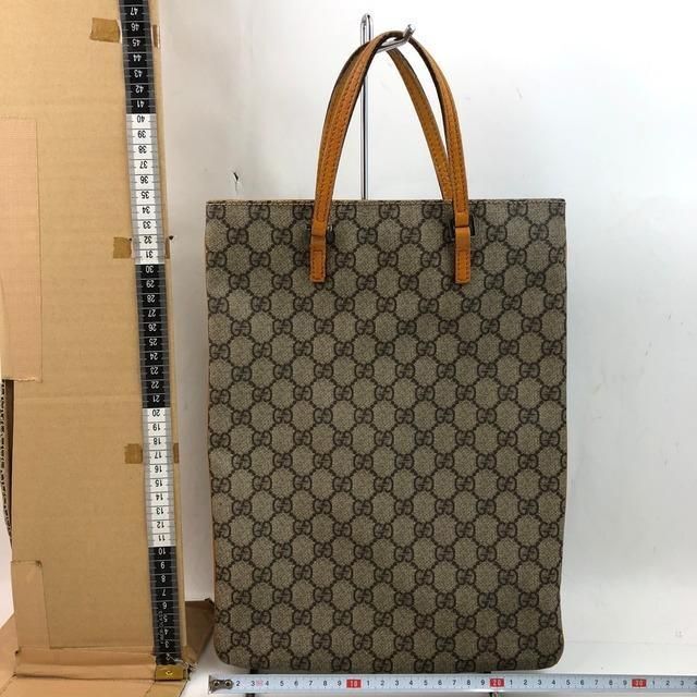 GUCCI グッチ GGキャンバス トートバッグ ブラウン レディース