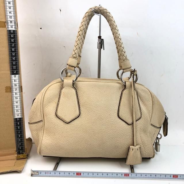 PRADA プラダ サフィアーノ レザー トートバッグ ベージュ レディース