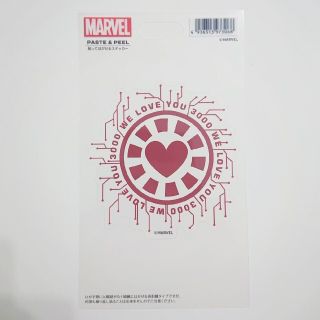 マーベル(MARVEL)のアイアンマン リアクター ウィラブユー3000 マーベル シールステッカー(キャラクターグッズ)