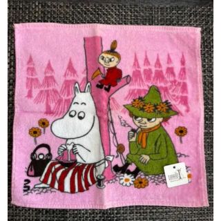 ムーミン(MOOMIN)の新品　未使用　タオル美術館　ムーミン　ミー　スナフキン　タオルハンカチ　ピンク(ハンカチ)