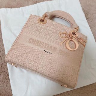 ディオール(Dior)のディオール Lady Dior カナージュ ミディアム ショルダーバッグ(ハンドバッグ)