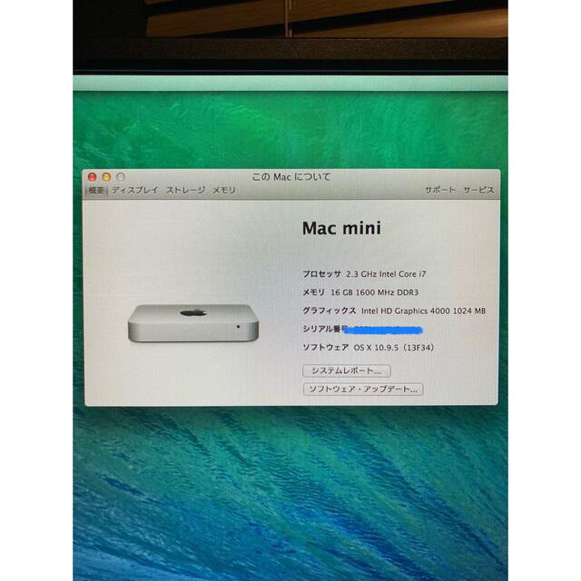 APPLE Mac mini late2012 メモリ16G SSD500Apple