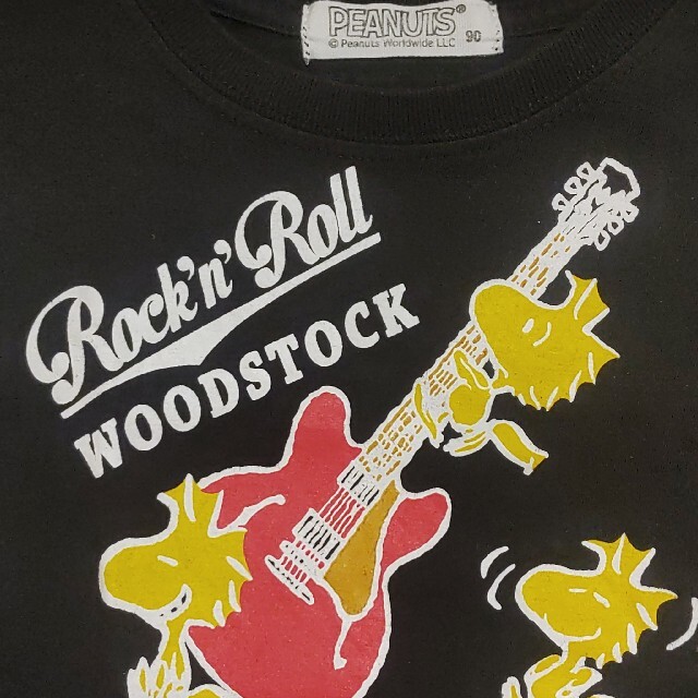 SNOOPY - スヌーピーPEANUTSウッドストックKIDSロックンロール半袖T ...