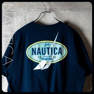 ノーティカ(NAUTICA)のNAUTICA 19est.83 バックプリント 半袖 Tシャツ ネイビー XL(Tシャツ/カットソー(半袖/袖なし))