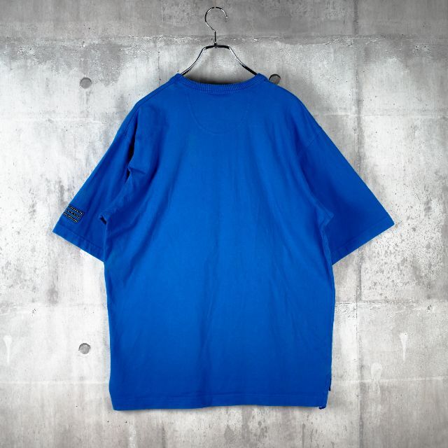 adidas(アディダス)のadidas アディダス フロント パフォーマンスロゴ Tシャツ ブルー L メンズのトップス(Tシャツ/カットソー(半袖/袖なし))の商品写真