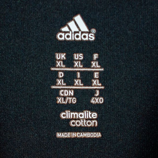 adidas フロント 大文字ビッグプリントロゴ 半袖 Tシャツ US XL 8