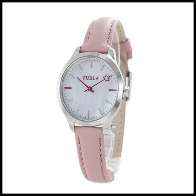 Furla(フルラ)の新品 フルラ FURLA レディース 腕時計 ピンクシェル×ピンク 革ベルト レディースのファッション小物(腕時計)の商品写真