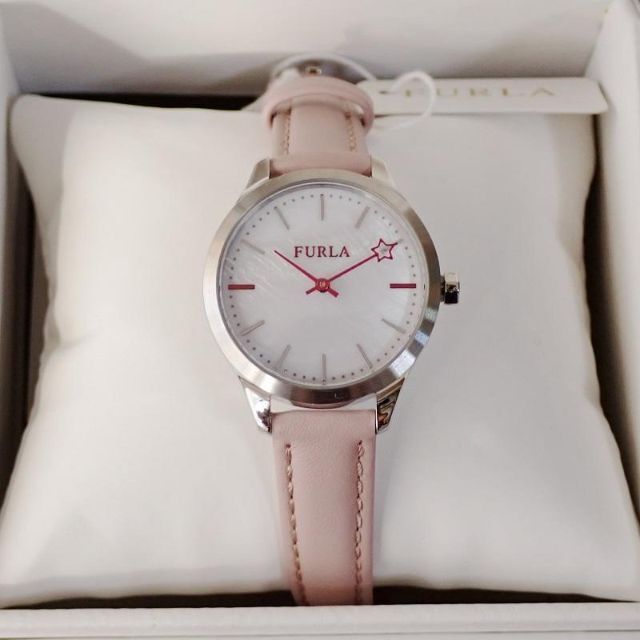 Furla - 新品 フルラ FURLA レディース 腕時計 ピンクシェル×ピンク 革