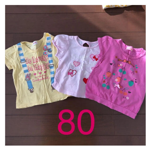 UNIQLO(ユニクロ)の夏物　女の子まとめ売り キッズ/ベビー/マタニティのキッズ服女の子用(90cm~)(Tシャツ/カットソー)の商品写真