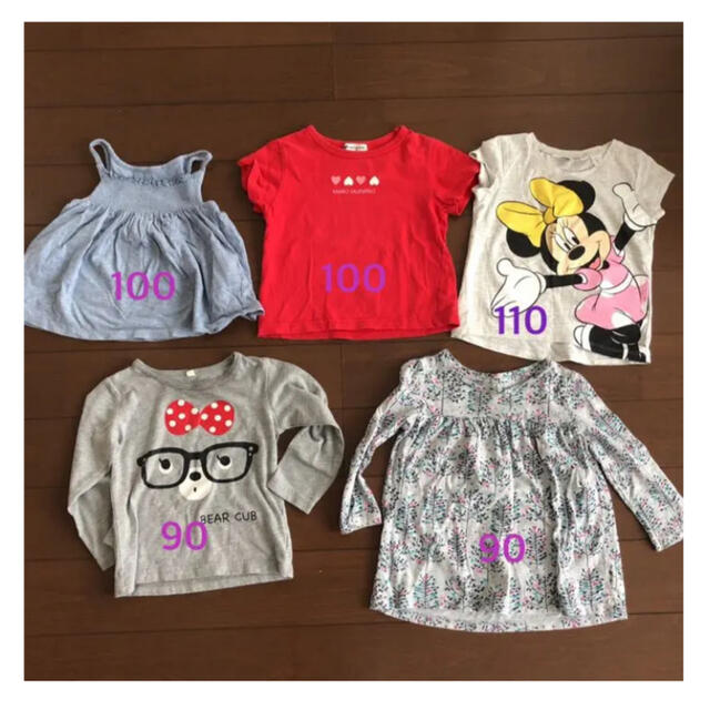 UNIQLO(ユニクロ)の夏物　女の子まとめ売り キッズ/ベビー/マタニティのキッズ服女の子用(90cm~)(Tシャツ/カットソー)の商品写真