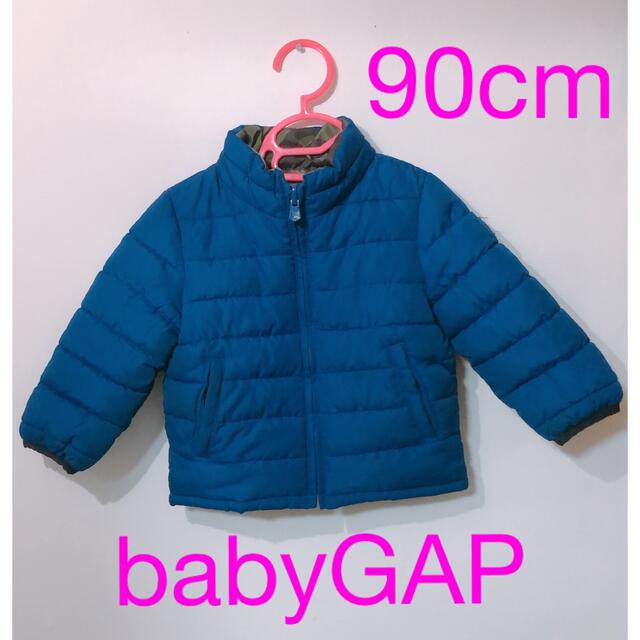 babyGAP(ベビーギャップ)の[90cm]GAPbaby/リバーシブルダウンジャケット キッズ/ベビー/マタニティのキッズ服男の子用(90cm~)(ジャケット/上着)の商品写真