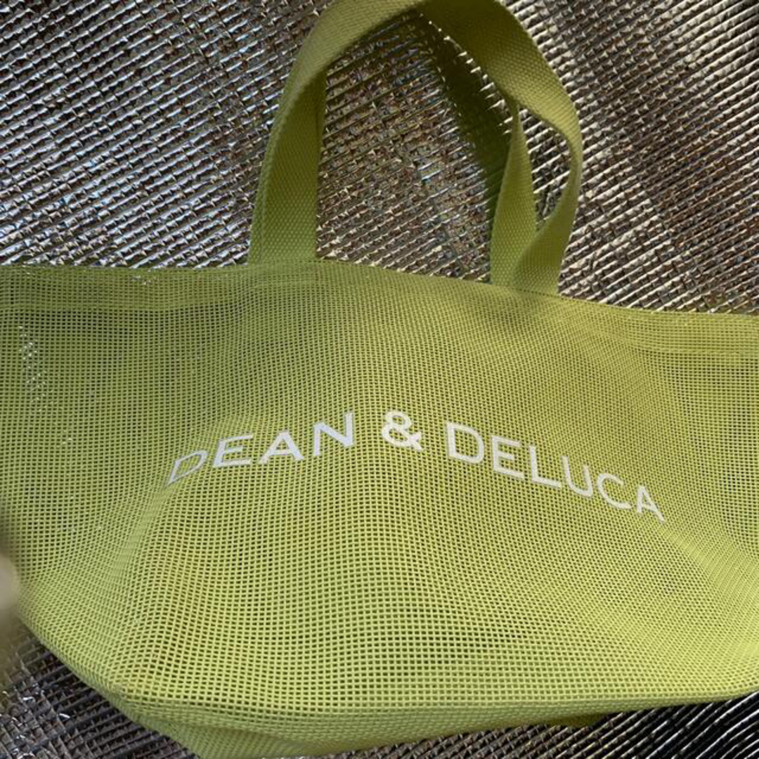 DEAN & DELUCA(ディーンアンドデルーカ)のメッシュ　トートバッグ　ライムグリーン レディースのバッグ(トートバッグ)の商品写真