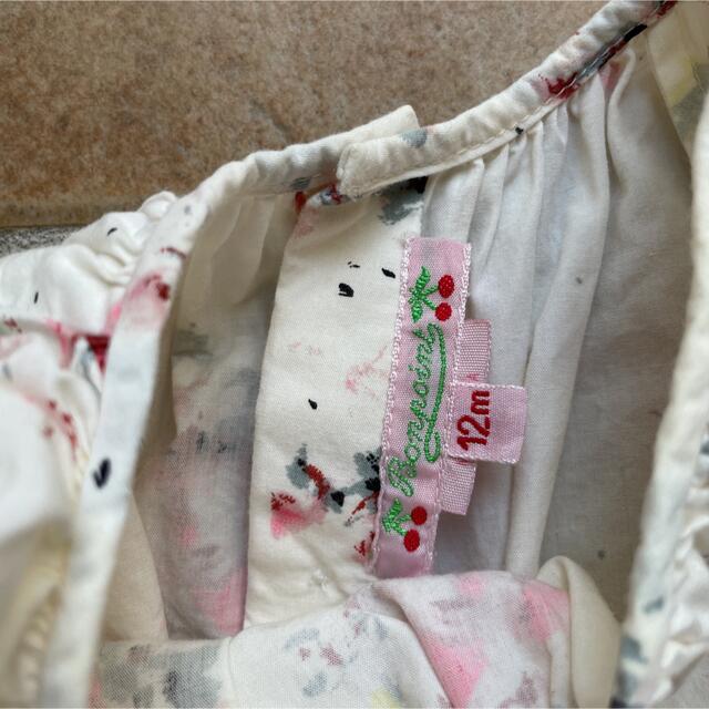 Bonpoint(ボンポワン)のボンポワン　rose bonbon ワンピース　12m キッズ/ベビー/マタニティのベビー服(~85cm)(ワンピース)の商品写真