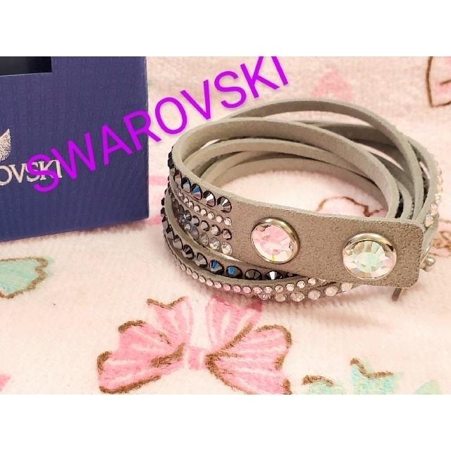 SWAROVSKI(スワロフスキー)の値下げ 新品未使用💗SWAROVSKI ブレスレット チョーカー オマケ付 レディースのアクセサリー(ブレスレット/バングル)の商品写真