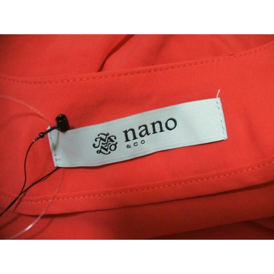 nano・universe(ナノユニバース)のnano universe ハイショルダーVネックブラウス ブラウス レッド レディース ナノユニバース【中古】2-0516M▲ レディースのトップス(シャツ/ブラウス(長袖/七分))の商品写真