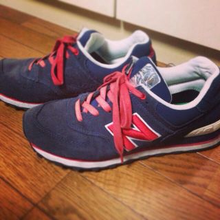 ニューバランス(New Balance)のNB完売の紺×赤！美品✴︎(スニーカー)